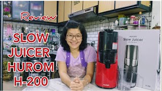 Review Slow Juicer Hurom H200 [upl. by Antipus787]