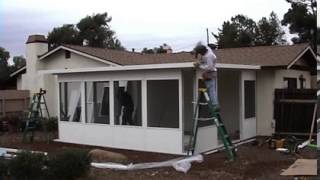 Patio Enclosure Installation Video [upl. by Colly]