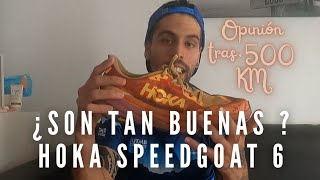 HOKA SPEEDGOAT 6  ¿Son TAN BUENAS Mira antes de COMPRAR OPINIÓN FINAL TRAS 500KM🔝🏔️ [upl. by Nyltak]