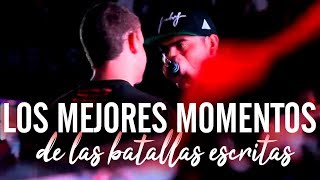 Los MEJORES MOMENTOS de la HISTORIA de las BATALLAS ESCRITAS  Batallas De Gallos Rap [upl. by Ssilem]