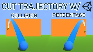 How To CUT A Line Renderer TRAJECTORY With Collision AndOr Percentage  Unity Tutorial [upl. by Yelwar255]