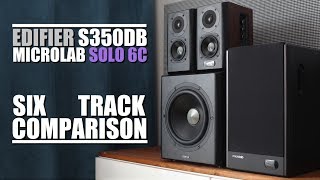 Edifier S350DB vs Microlab Solo 6C  6Track Comparison [upl. by Anonyw]