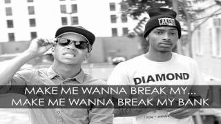 New Boyz Break My Bank ft Iyaz Official Lyric Video [upl. by Eelta]