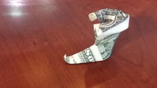 Dollar Origami Boot [upl. by Siroval113]