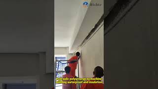 hydraulic polyurea spray machine building waterproof and insulation polyureacoating polyurea [upl. by Milton283]