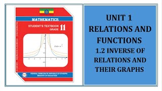 Grade 11 Math Unit 12 Inverse of Relations and Their Graphs [upl. by Serrano]