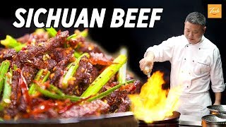 Mouthwatering spicy beef dryfried • Sichuan Recipe • Taste Show [upl. by Jablon]