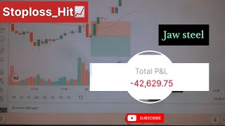 Stoploss Hit📈 jswsteel jsw trading stockmarket stoploss [upl. by Alletniuq]