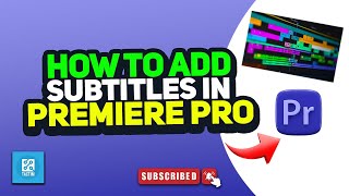 How to add subtitles in premiere pro 2024 [upl. by Elaina708]