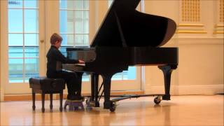 10 Year Old Caleb Performs Sparks by Moszkowski Made famous by Horowitz [upl. by Ylaek]