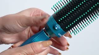 How to Use the Retractable Bristle Detangler Hair Brush [upl. by Wein657]