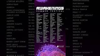 AWAKENINGS SUMMER FESTIVAL 2024 LINEUP [upl. by Rehpotsirc]