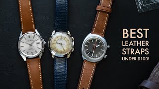 Impressive Leather Watch Straps Under 100 and My Vintage Watch Collection [upl. by Nivac]