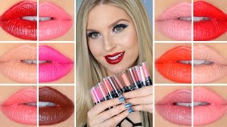 NYX High Voltage Lipstick ♡ Lip Swatches amp Review [upl. by Otecina272]