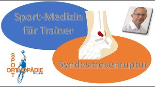 Syndesmosenläsion wenn es den Unterschenkel auseinander reisst  Sportmedizin für Trainer [upl. by Tohcnarf]