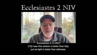 Ecclesiastes 2 NIV 1984 Edition dailybibleverses biblereading [upl. by Mcmahon]