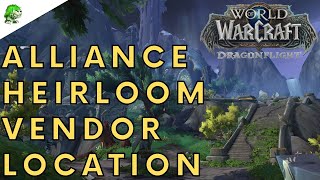 Dragonflight Alliance Heirloom Vendor Location [upl. by Haeel]