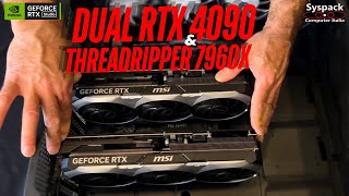 Dual Nvidia RTX 4090  Threadripper 7960X  Workstation Build amp Benchmark [upl. by Ilyak]