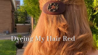 DYEING MY HAIR BACK TO RED [upl. by Ardnaid276]