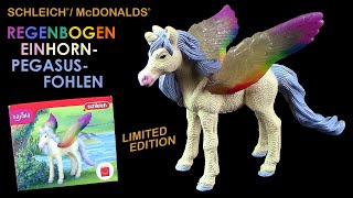 Schleich ® Happy Meal ® Regenbogen Pegasus Einhorn Fohlen 2023  Bayala ® Limited Edition  Unboxing [upl. by Dearden99]