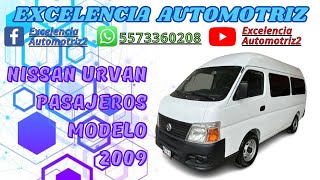 Nissan Urvan Modelo 2009 En Venta [upl. by Gainor]