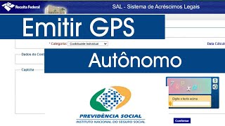 Como Emitir sua Guia da Previdência Social GPS INSS Autônomo de forma fácil e rápida [upl. by Nimsaj585]