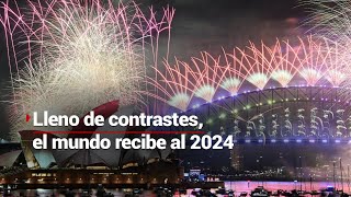 ¿Feliz Año Nuevo  El mundo recibe el 2024 en medio de realidades contrastantes [upl. by Shepperd]