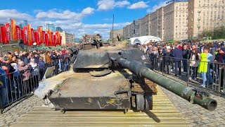 NATO Tanks Arrive in Moscow Russia [upl. by Nauhs]