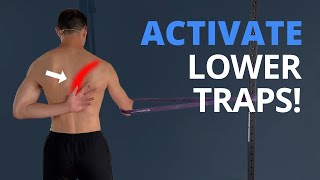 SHOULDER PAIN Infraspinatus amp Lower Trapezius Activation Exercise [upl. by Monjo]