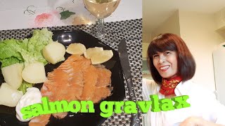 Easy preparation Salmon Gravlax [upl. by Dodge885]