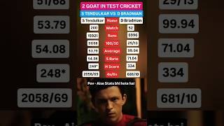 Tendulkar vs Bradman Stats in Test cricket khelpulse cricketshorts cricket sachintendulkar [upl. by Sublett]