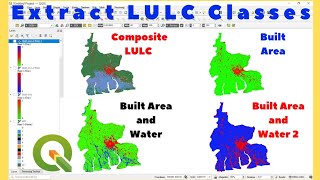 How to Extract Land Use Classes using QGIS Raster Calculator [upl. by Dinse]