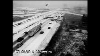 40vehicle pileup caught on camera during Wisconsin snowstorm [upl. by Adnilemreh]