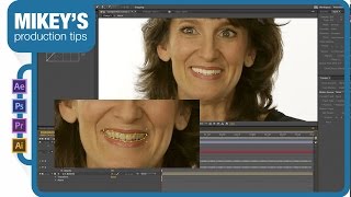 Natural Teeth whitening with after effects tutorial [upl. by Nohtanoj]