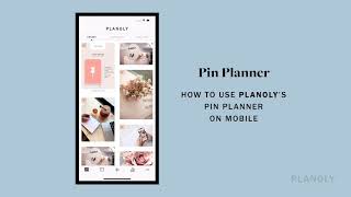 PLANOLY Features How to Use the Pin Planner Calendar View and Analyze Feature on Mobile [upl. by Yla601]