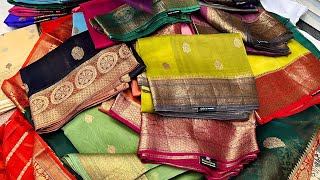 Banarasi Silk Saree A MustHave for Every Wardrobe 700 To 4K collection Umaiza fabrics [upl. by Lirba]