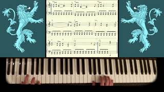 The rains of Castamere  Game of Thrones  piano version intermediate 1 [upl. by Most]