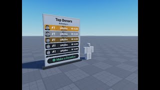 HOW TO ADD A DONATION BOARD FOR YOUR GAME  Donation Board by TwinPlayzYT  Roblox Studio [upl. by Treiber286]