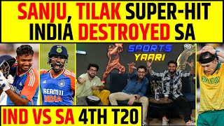 🔴INDIA vs SA SANJU SAMSON TILAK VERMA DESTROYED SOUTH AFRICA IN THEIR OWN BACKYARD [upl. by Sucramraj]