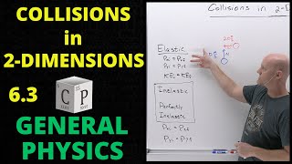 63 Collisions in 2 Dimensions  General Physics [upl. by Andris]