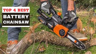 4 Best BatteryPowered Chainsaw for 2024 Your Ultimate Guide [upl. by Tiffany483]