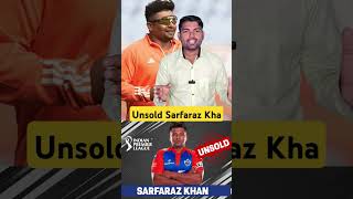 Sarfaraz Khan kyon rah Gaye IPL auctions mein unsold iplseason ipls [upl. by Yrokcaz969]