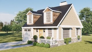 26x26 8x8m Cottage House Ideas Small Place Holding Big Dreams [upl. by Cyrill606]