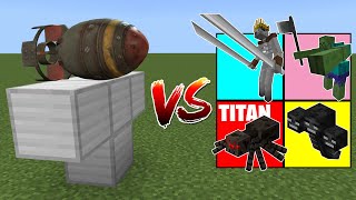 Nuke Golem vs Minecraft [upl. by Materi]