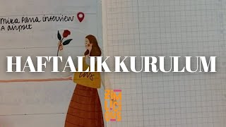 Hobonichi Weeks Ajanda  Haftalık Kurulum  WashiTapeShop Stickerlar  haftalıkplanlama [upl. by Cardinal]