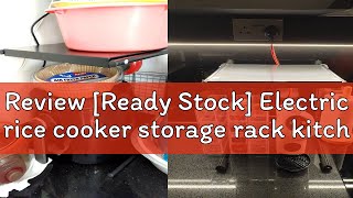 Review Ready Stock Electric rice cooker storage rack kitchen stove air fryer table top storage ra [upl. by Yeslrahc261]