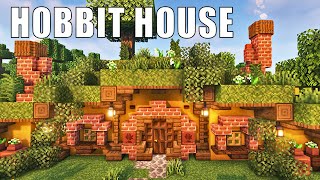 Minecraft How to build a Hobbit Hole  Hobbit House Build Tutorial [upl. by Eelnyl303]