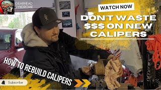 How To Rebuild A Brake Caliper 2014 GMC Terrain [upl. by Aihsened]