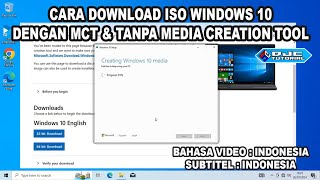 Cara Download ISO Windows 10 dengan MCT amp Tanpa Media Creation Tool [upl. by Lovering]