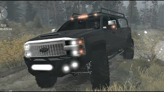 Banks Chevrolet 3500 HD 2018 4X4 Cargada de Troncos  MudRunner  Spintires [upl. by Nauqas876]